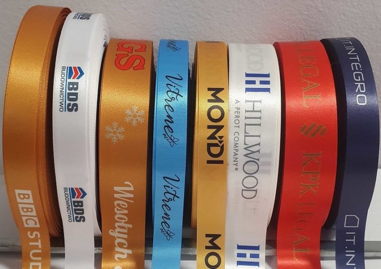 Reklamné stuhy s logom – výrobca pásikov